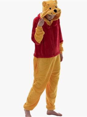 NWT COSUSKET Unisex Winnie the Pooh Onesie Pajama Costume Size Large